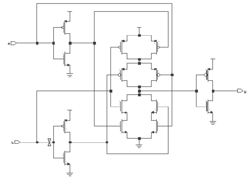 Transistormodell XOR